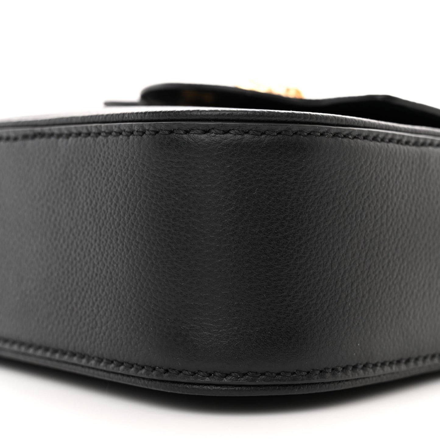 Grained Calfskin Mini La Medusa Bag Black