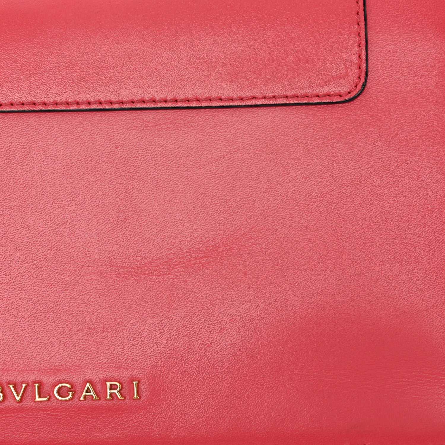 Bulgari Calfskin Serpenti Forever Chain Wallet Reef Coral 22 of 25