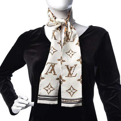 Louis Vuitton Silk Monogram Giant Jungle Bandeau Ivory 2 of 3
