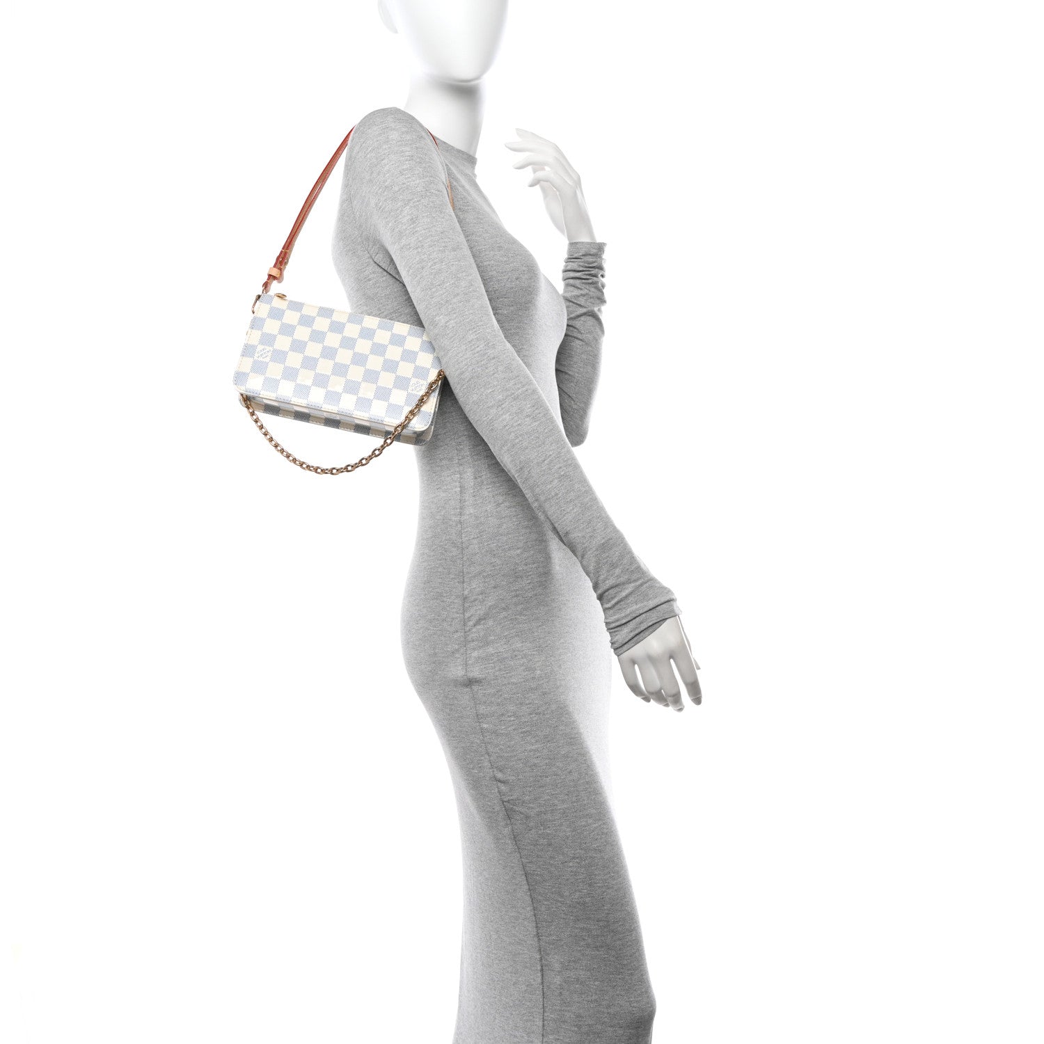 Louis Vuitton Damier Embossed Vernis Lexington Pouch Celeste Blue 2 of 11