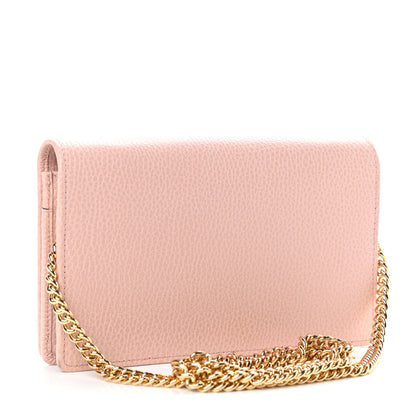 Gucci Dollar Calfskin Mini GG Marmont Chain Wallet Perfect Pink 3 of 8