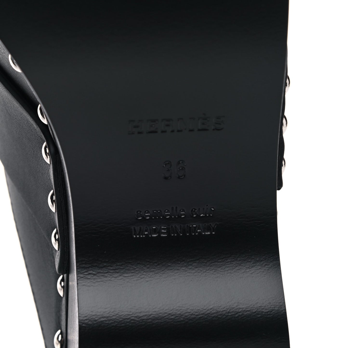 Calfskin Calya Mules 36 Black
