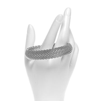 Tiffany Sterling Silver Somerset Mesh Bracelet 4 of 8