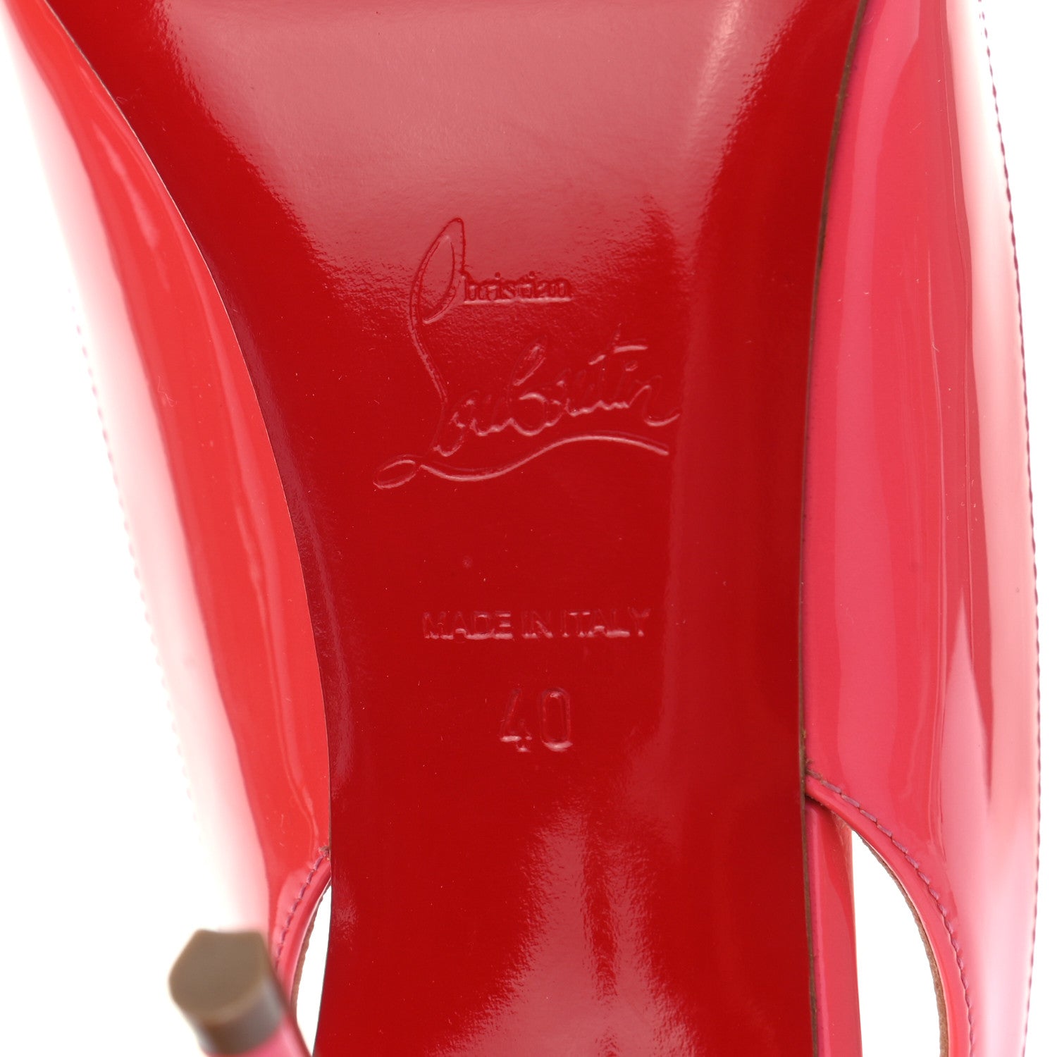 Christian Louboutin Patent Clare Sling 80 Pumps 40 Florida 6 of 9