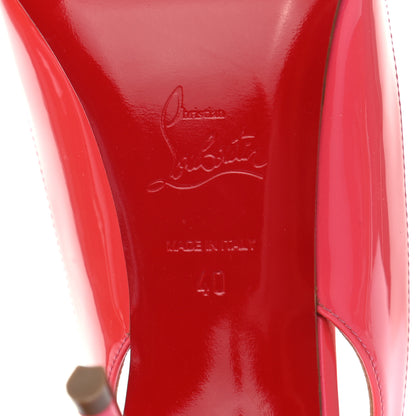 Christian Louboutin Patent Clare Sling 80 Pumps 40 Florida 6 of 9