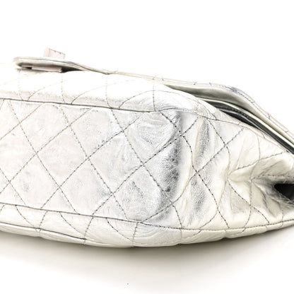 Chanel Metallic Aged Calfskin Quilted 2.55 Reissue 227 Flap Silver 7 of 8