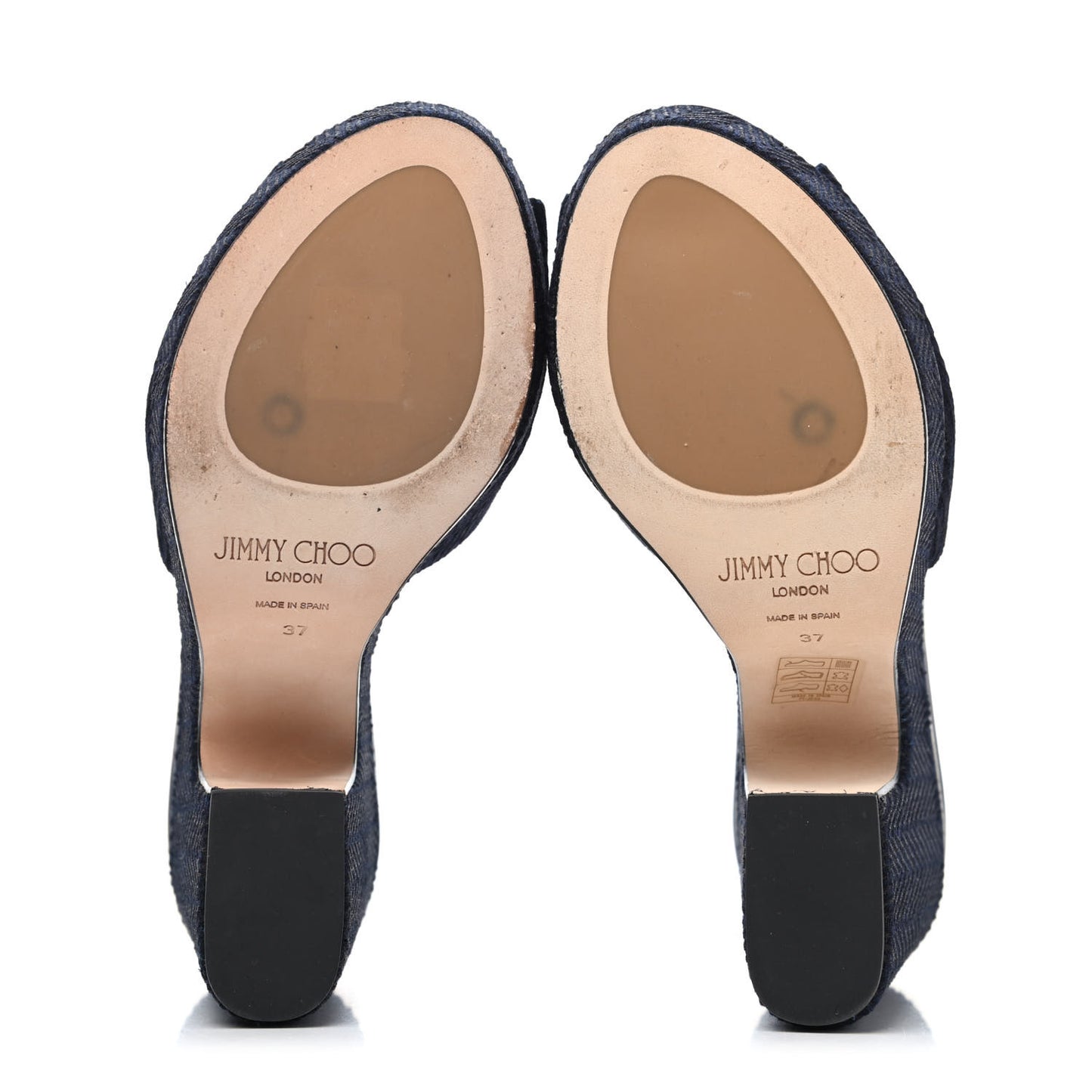Woven Fabric DeeDee Platform Sanda 37 Blue