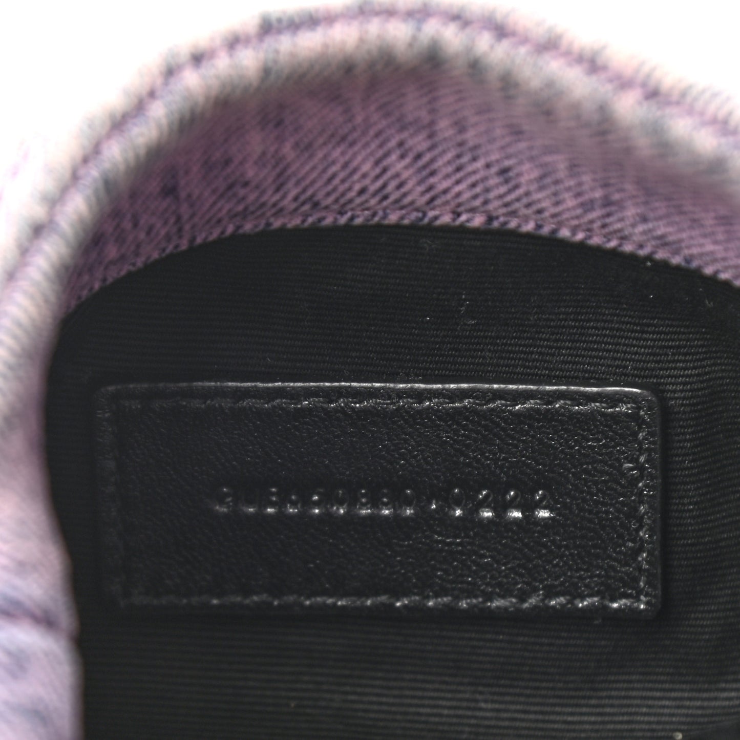 Denim Quilted Loulou Puffer Monogram Pouch Clutch Bleached Lilac