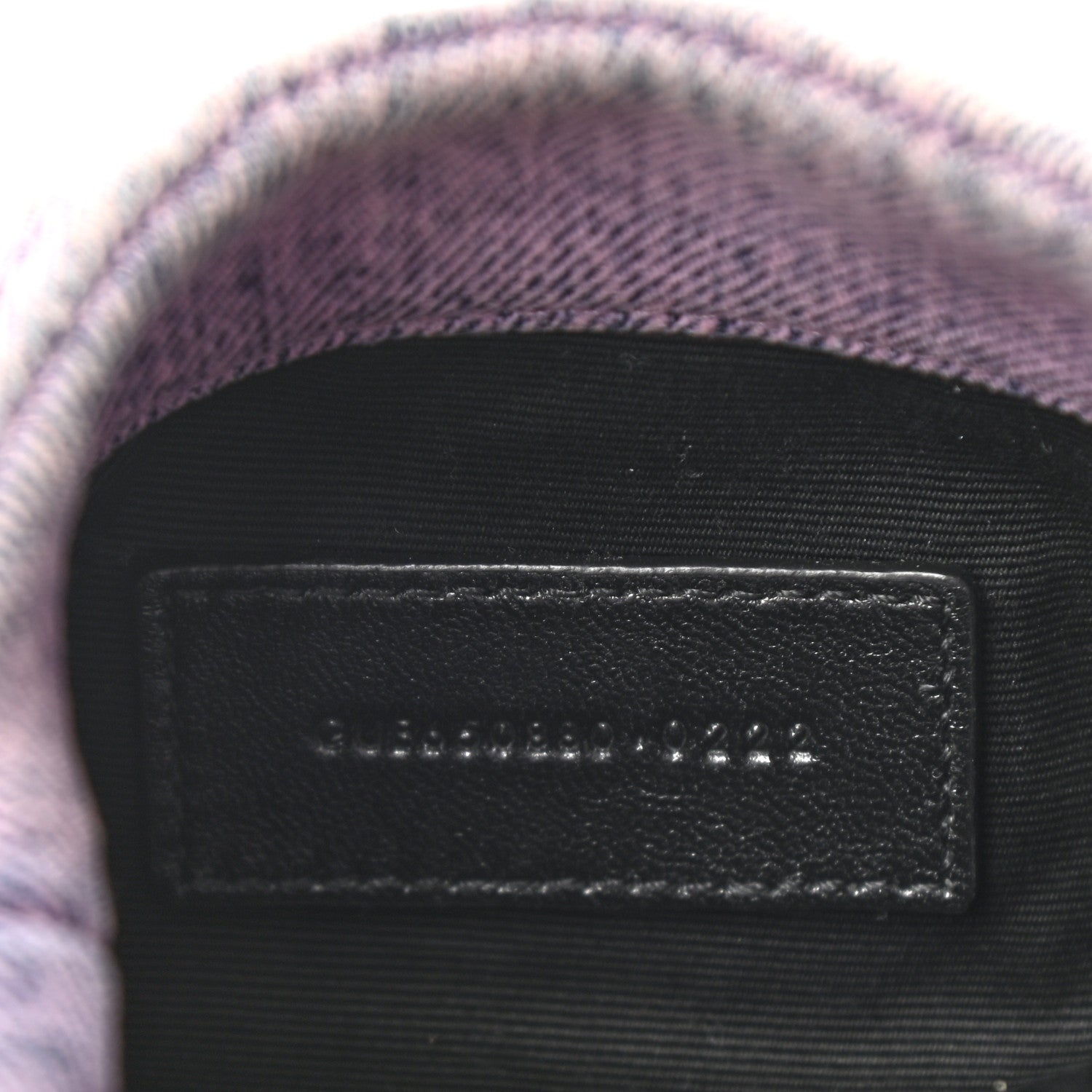 Saint Laurent Denim Quilted Loulou Puffer Monogram Pouch Clutch Bleached Lilac 8 of 11