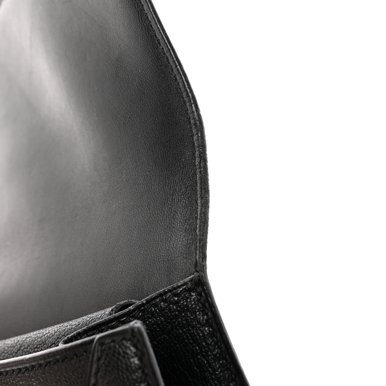 Hermes Chevre Mysore Verrou Clutch Black 13 of 14