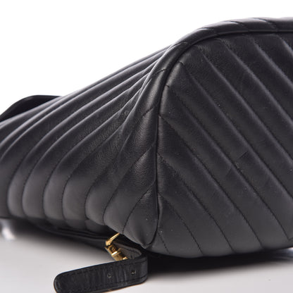Chanel Calfskin Chevron Quilted Small Urban Spirit Backpack Black 8 of 10