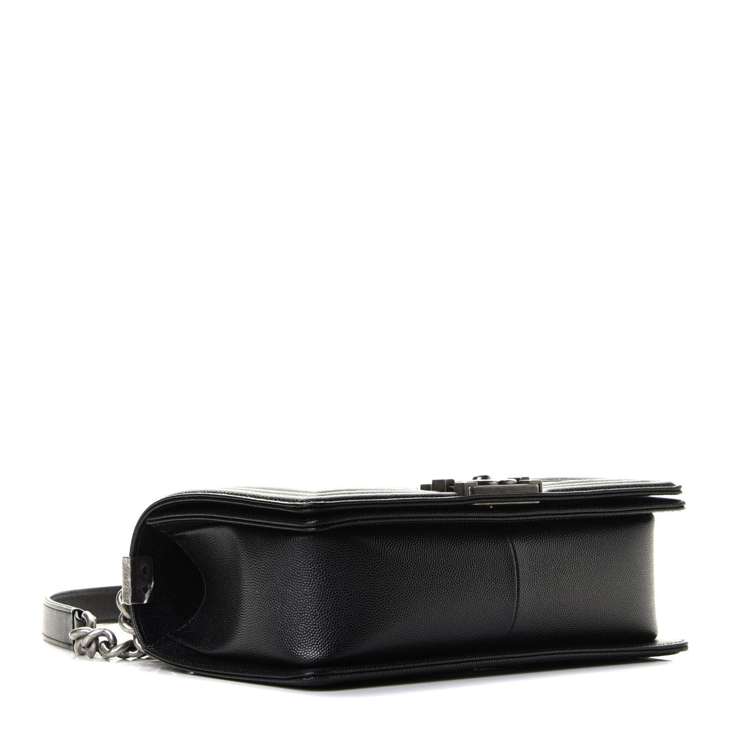 Caviar Quilted Medium Boy Flap Black