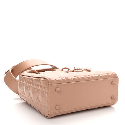 Christian Dior Calfskin Cannage Diamond Small My ABCDior Lady Dior Rose Des Vents 4 of 18