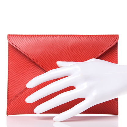 Louis Vuitton Epi Envelope Pouch Rouge 2 of 7