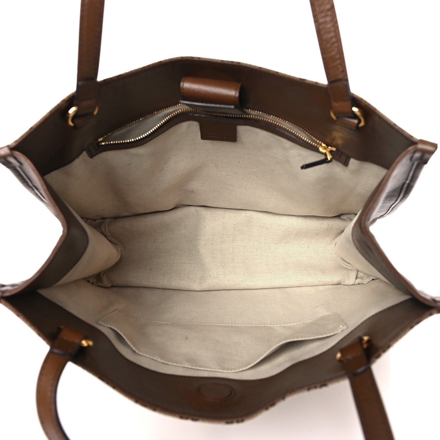 Monogram Horsebit 1955 Tote Bag Beige Brown Sugar