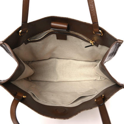 Gucci Monogram Horsebit 1955 Tote Bag Beige Brown Sugar 5 of 9