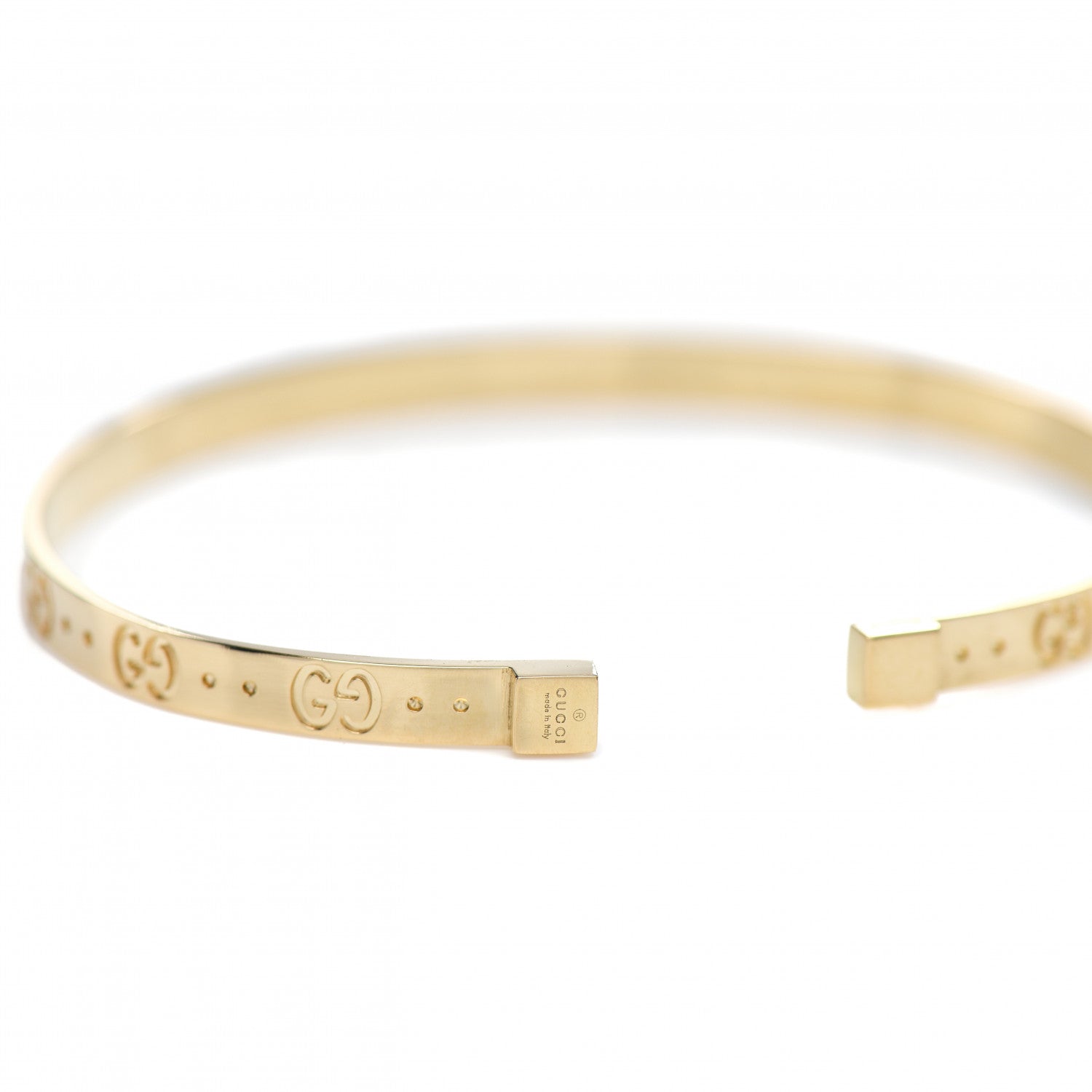 Gucci 18K Yellow Gold Icon Cuff Bracelet 3 of 3