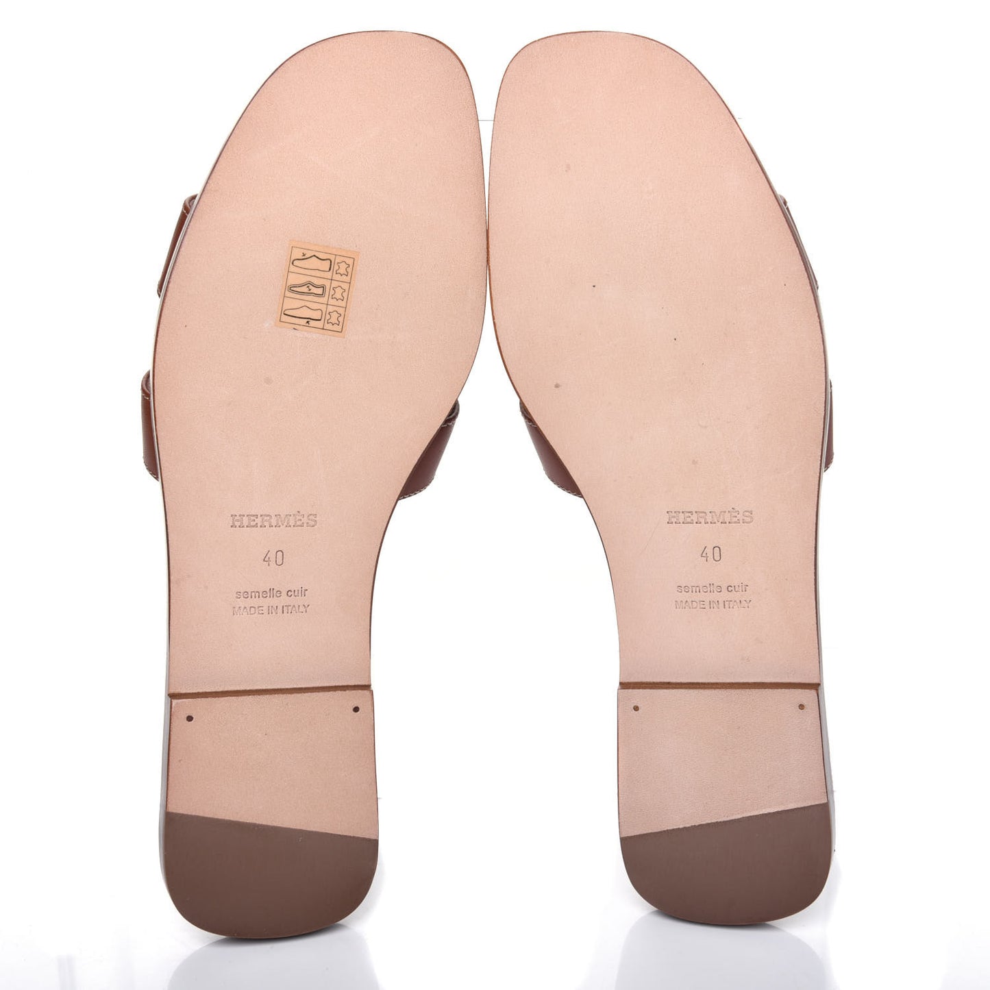 Box Calfskin Oran Sandals 40 Gold