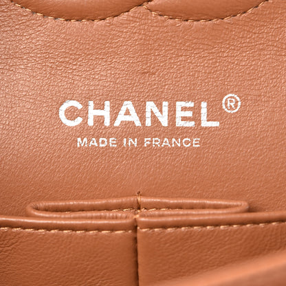 Chanel Caviar Quilted Medium Double Flap Light Brown 6 of 10