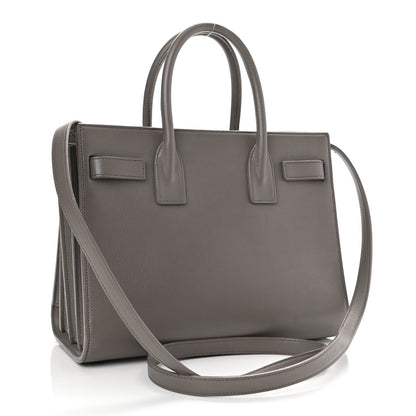 Saint Laurent Calfskin Baby Sac de Jour Fog 3 of 13