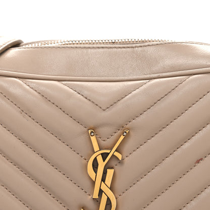 Saint Laurent Calfskin Matelasse Monogram Lou Camera Bag Dark Beige 8 of 12