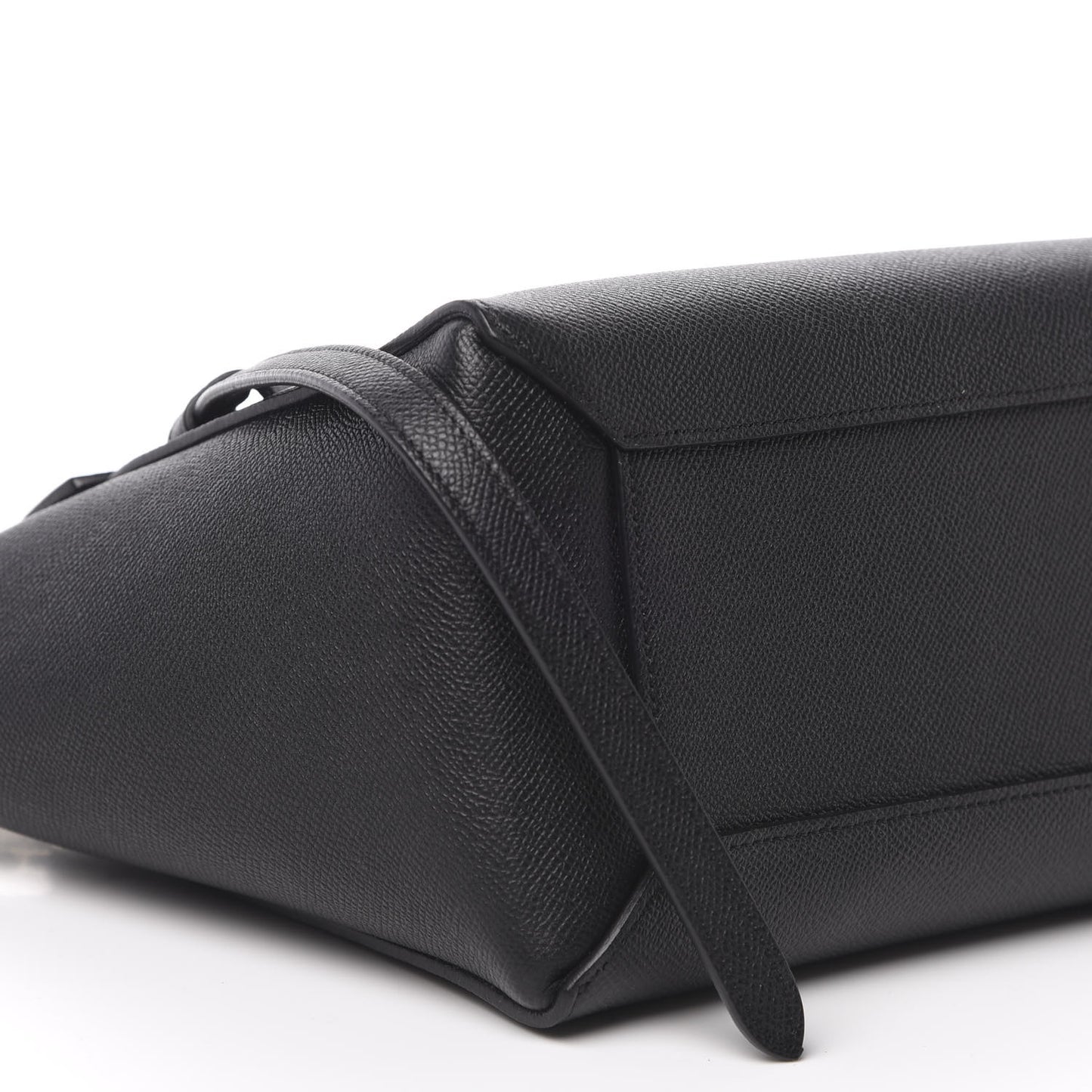 Grained Calfskin Micro Belt Bag Black