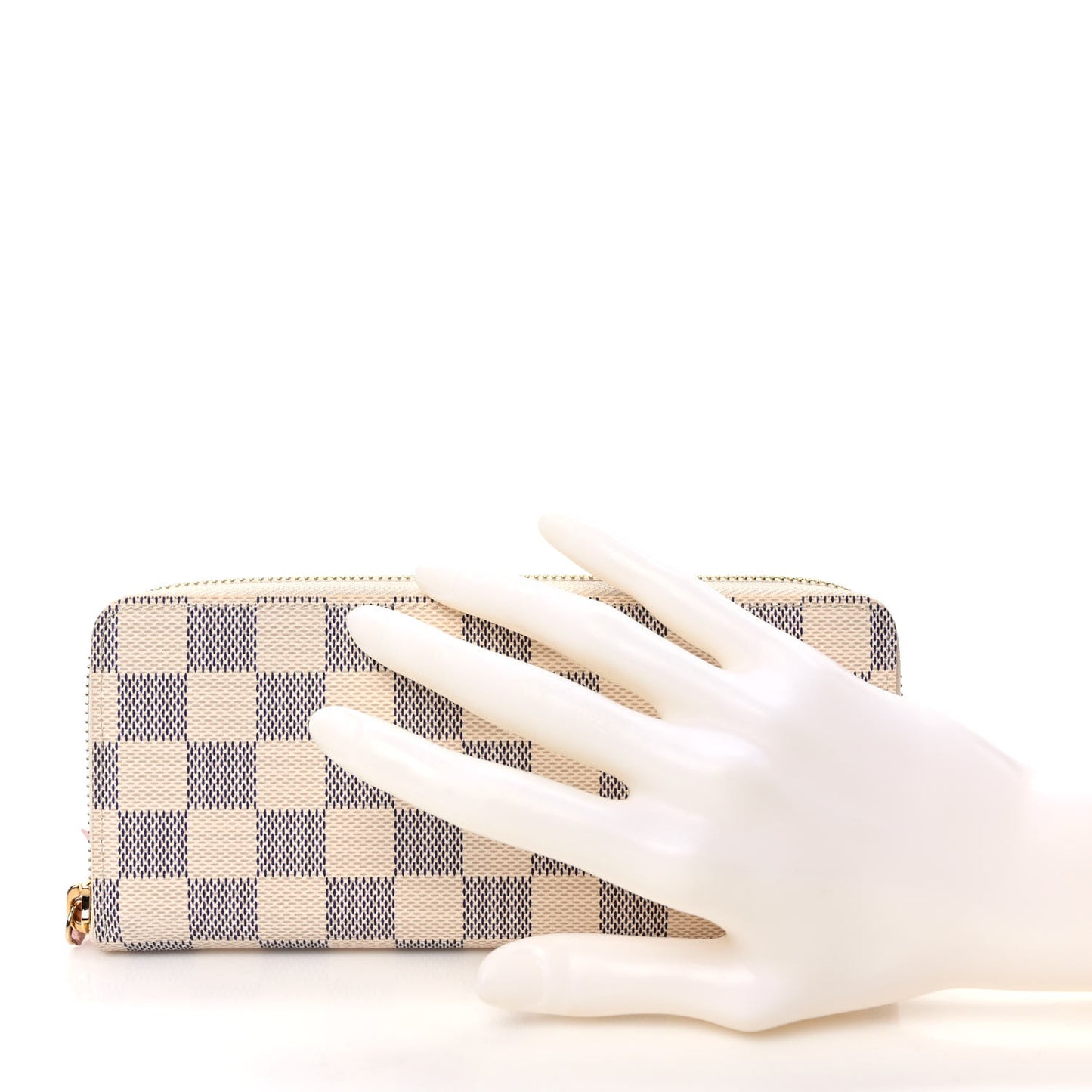 Damier Azur Clemence Wallet Rose Ballerine