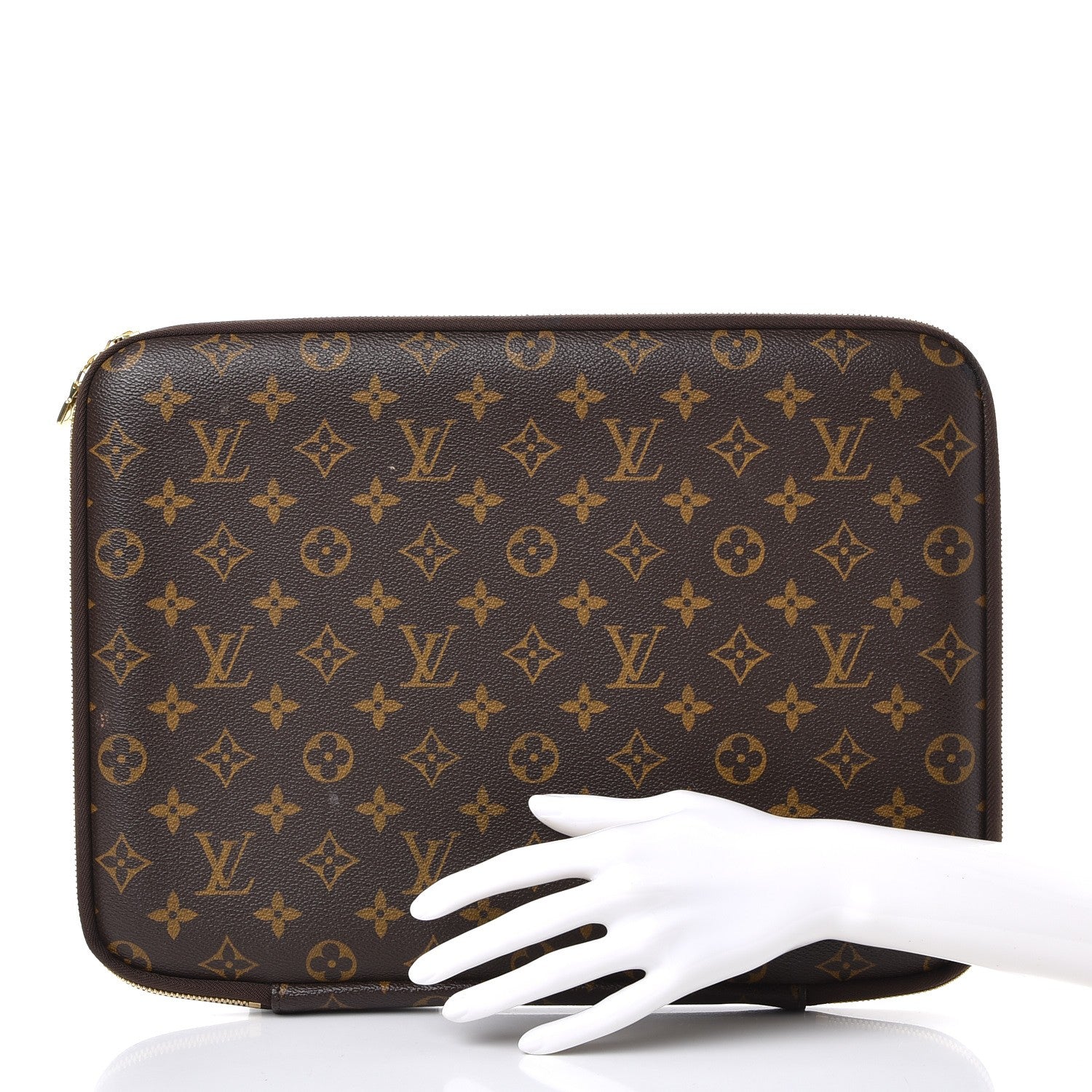 Louis Vuitton Monogram 13 Inch Laptop Sleeve 2 of 13