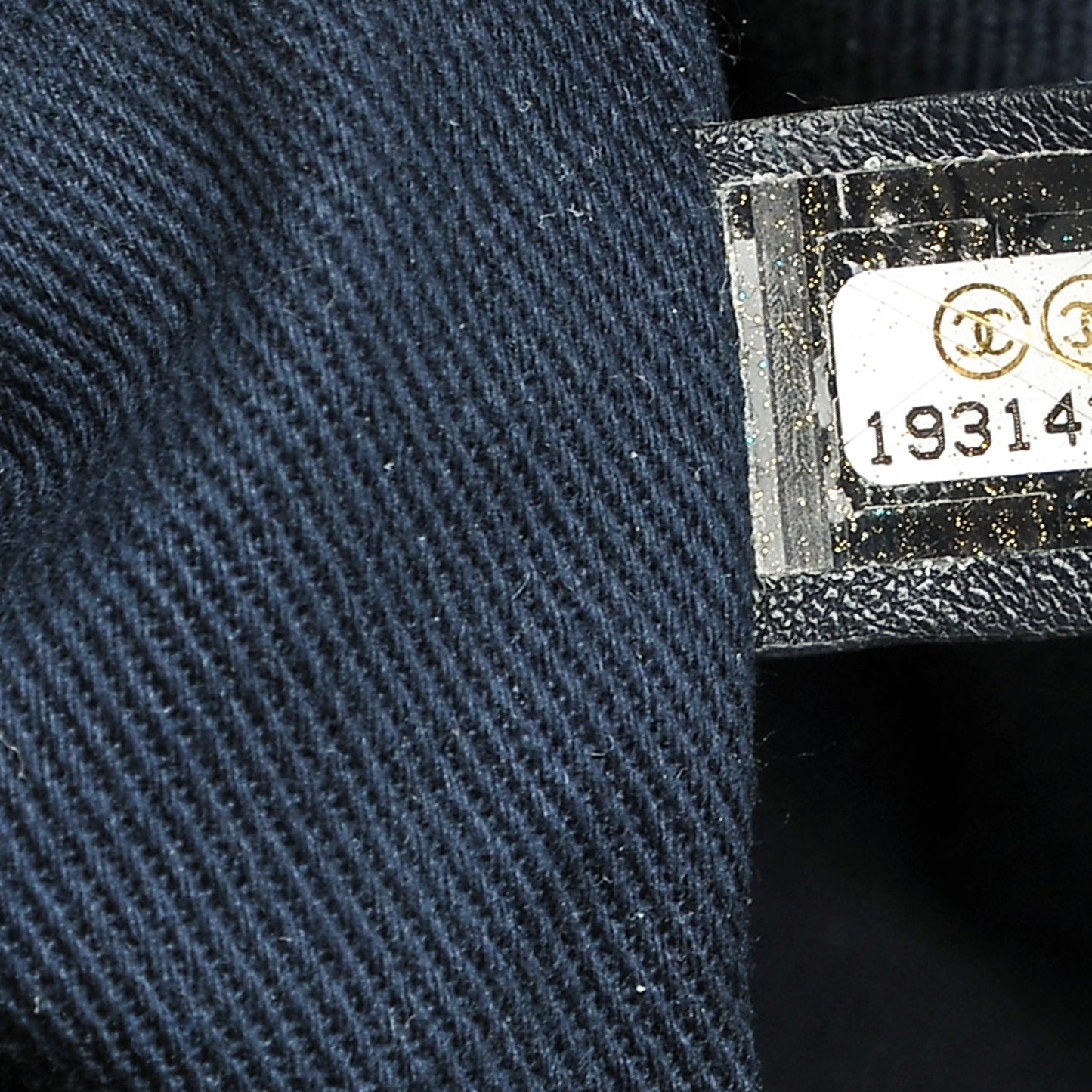 Denim Large Shopping Tote Black