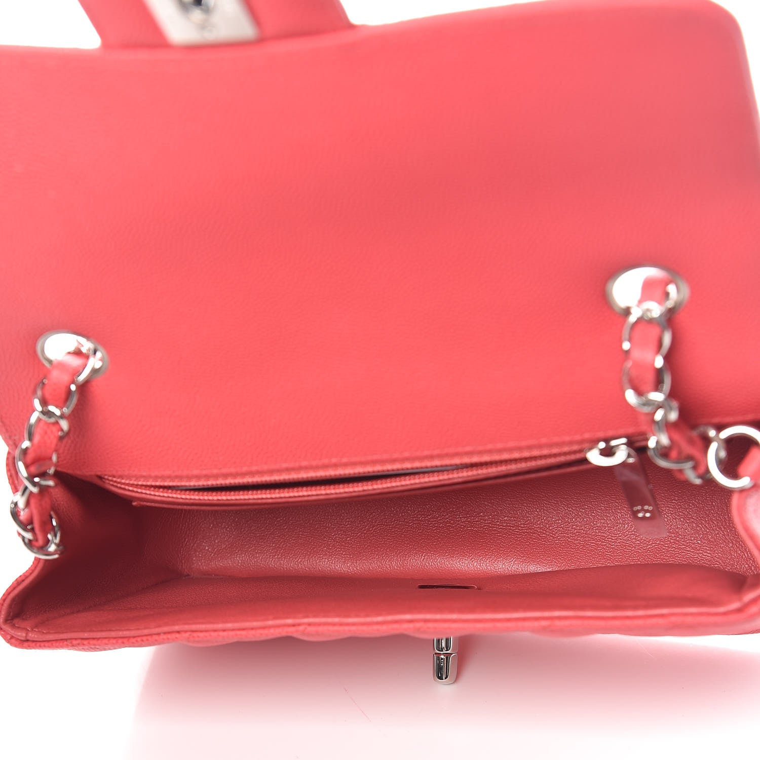 Chanel Caviar Quilted Mini Rectangular Flap Light Red 5 of 11