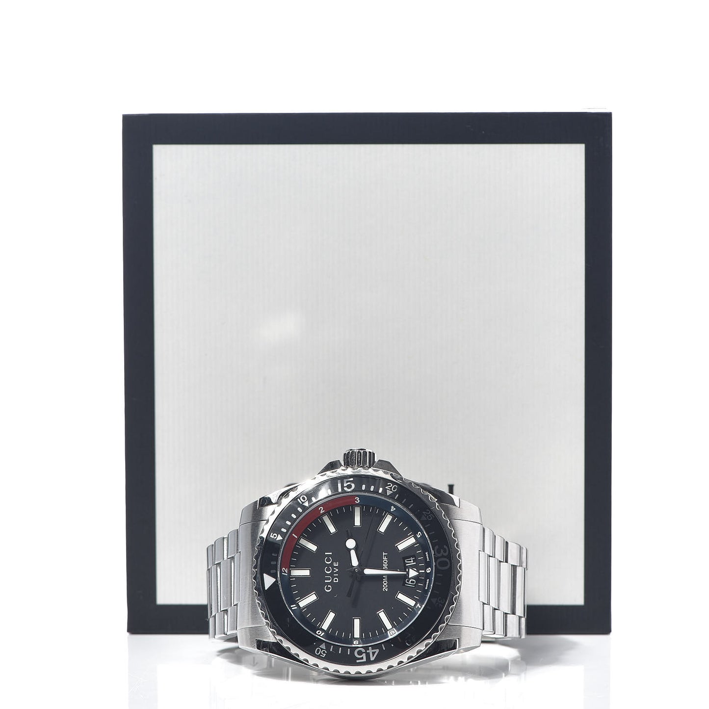 Stainless Steel 45mm Dive Quartz Watch Blue