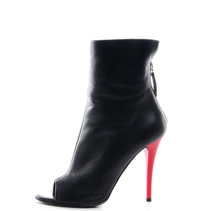 FASHIONPHILE GIUSEPPEZANOTTILeatherColorBlockPeepToeHeels38.5Black 1 of 5