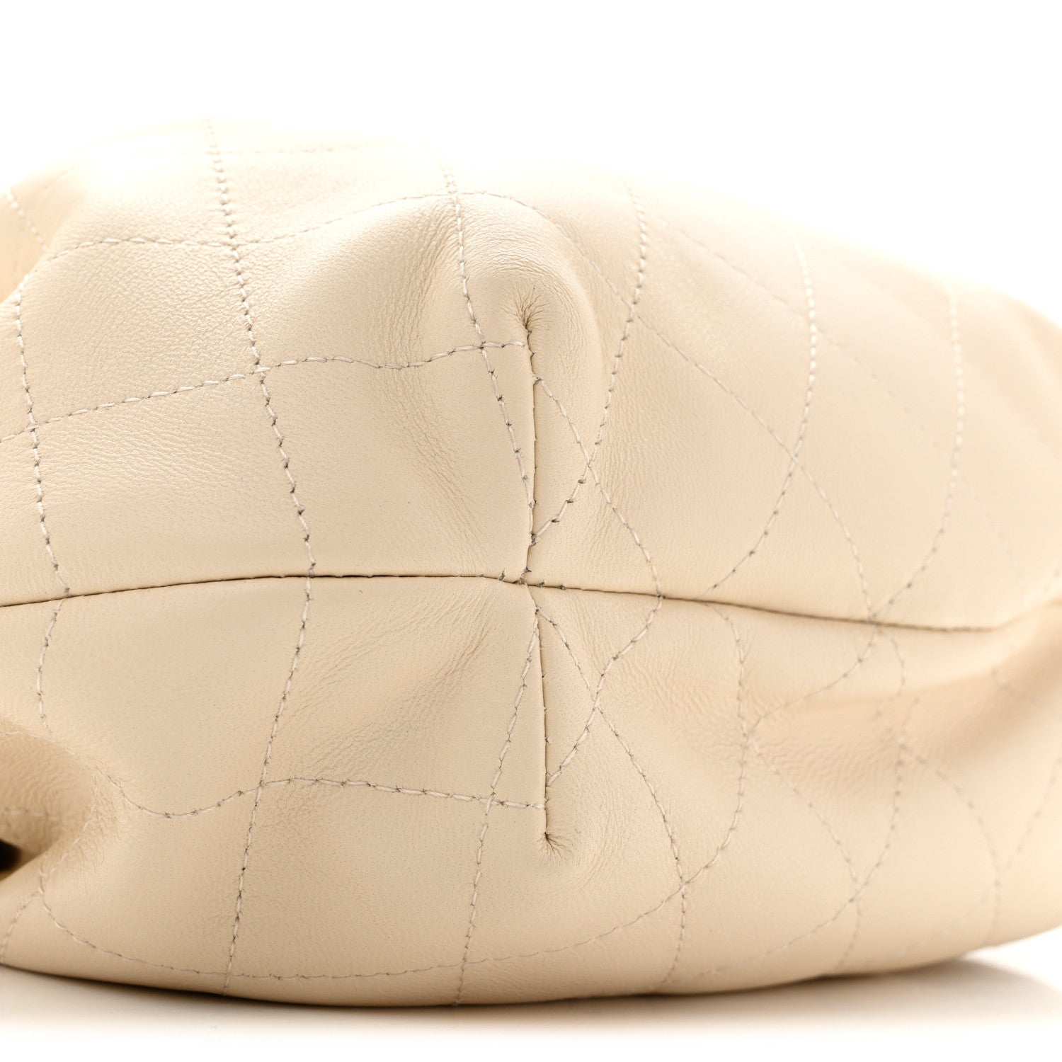 Chanel Lambskin Plexiglass Tortoise Shell Quilted Small Pouch Light Beige 9 of 10
