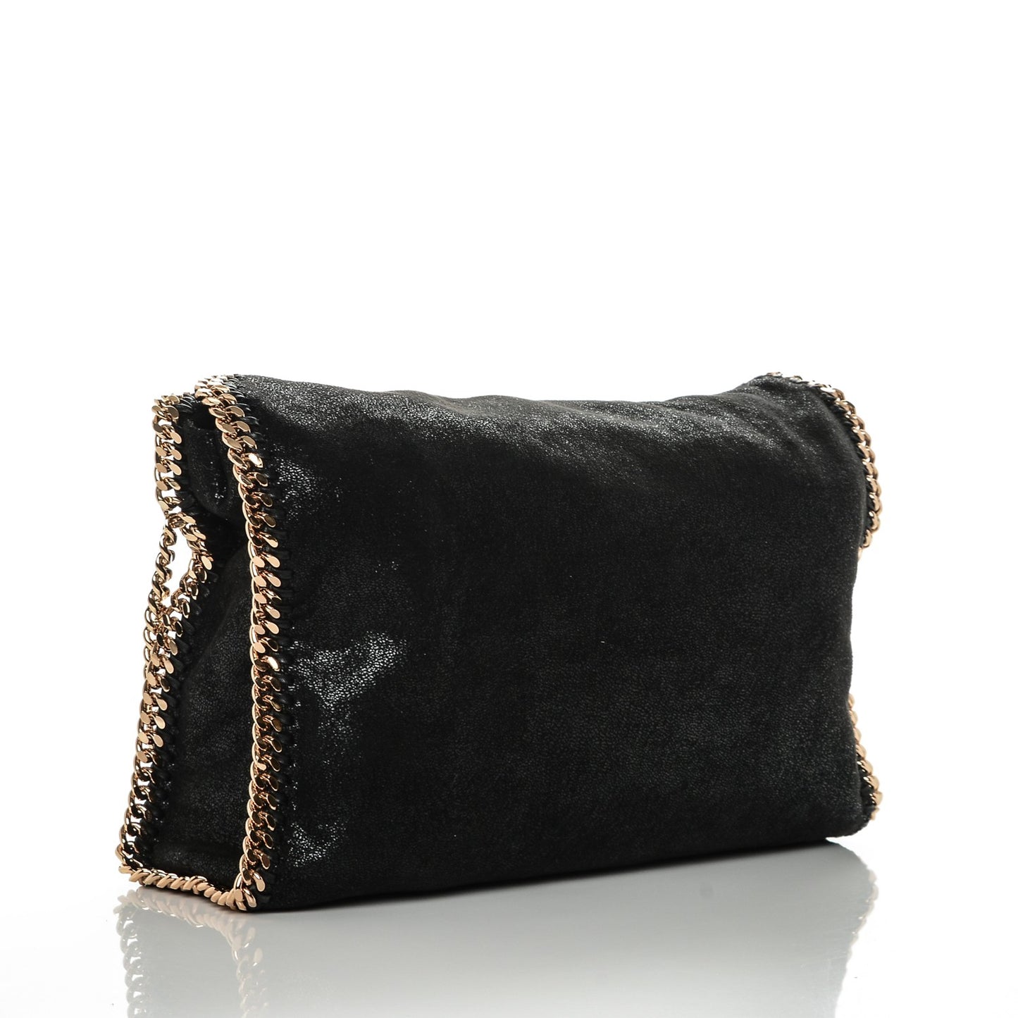Shaggy Deer Falabella Fold Over Tote Black