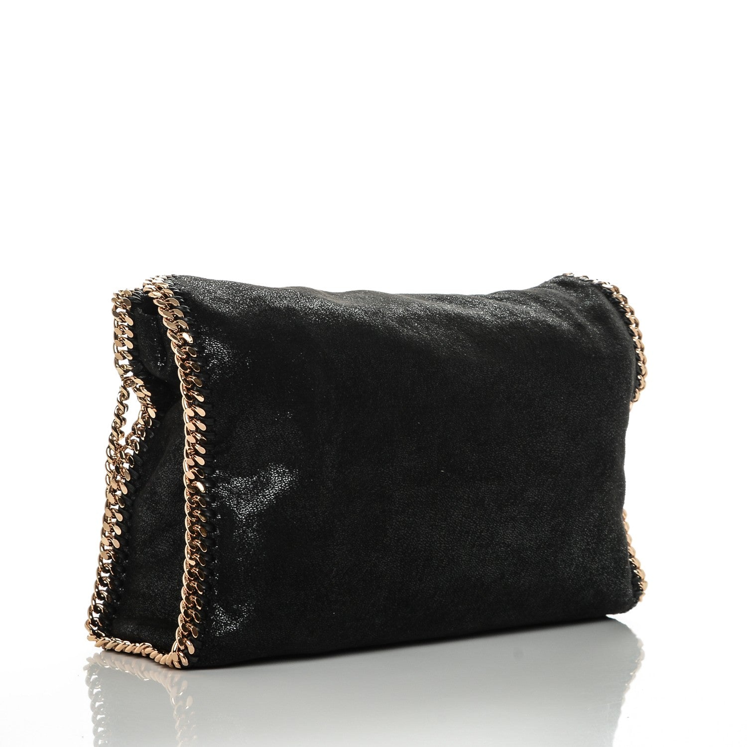 Stella McCartney Shaggy Deer Falabella Fold Over Tote Black 3 of 7