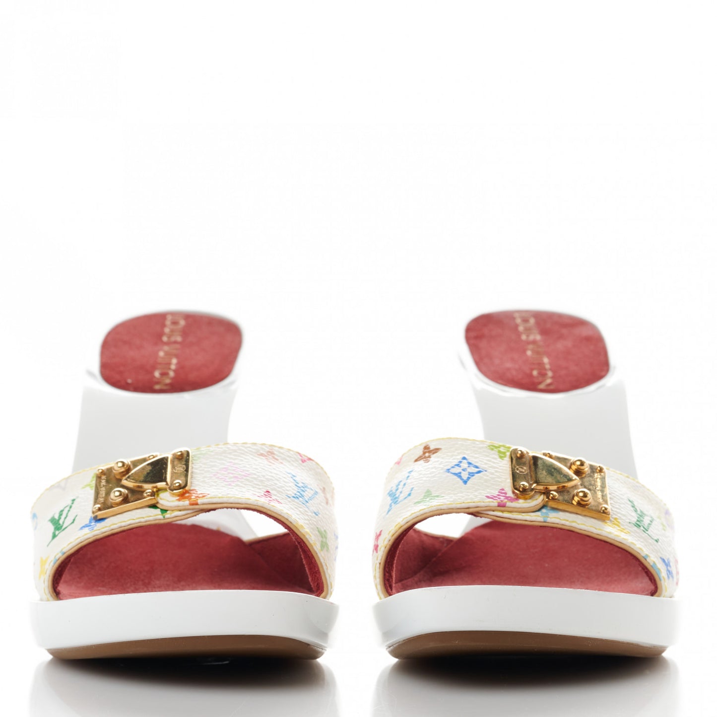 Monogram Multicolor Sandal Mule 35 White