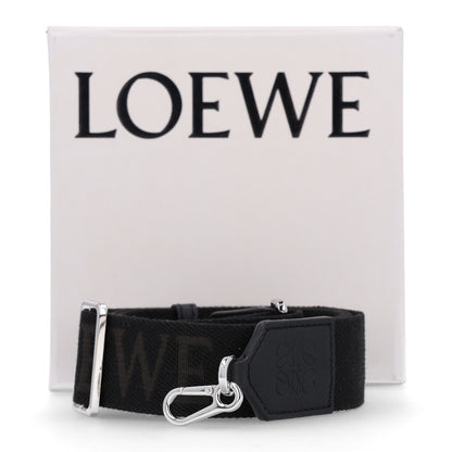 Loewe X SUNA FUJITA Calfskin Jacquard Mushroom Anagram Strap Black 5 of 5