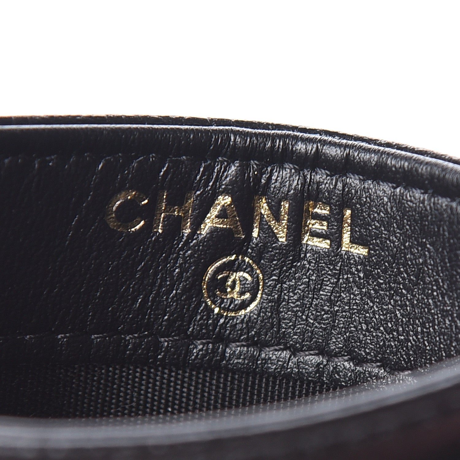 Chanel Caviar Camellia Embossed Card Holder Black 7 of 9