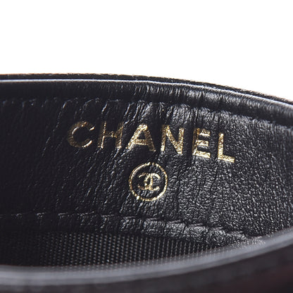 Chanel Caviar Camellia Embossed Card Holder Black 7 of 9