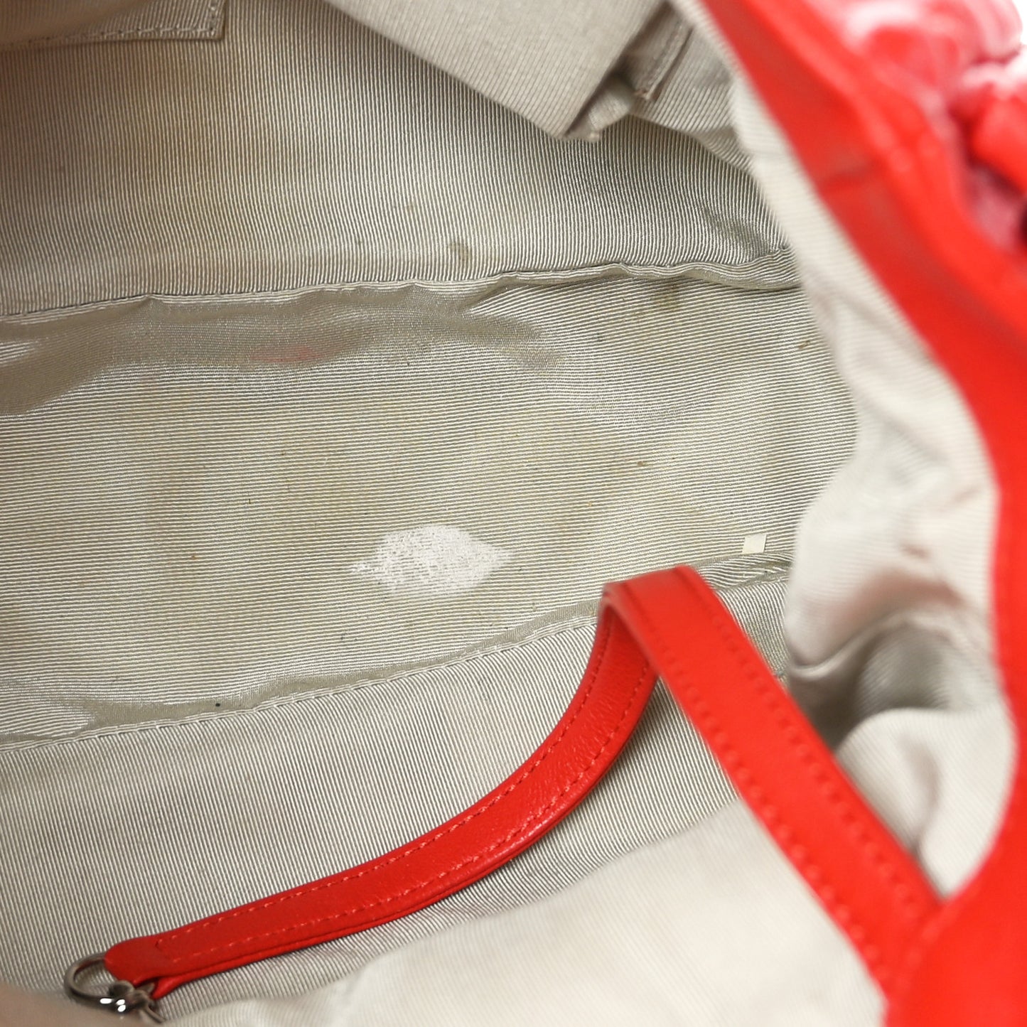 Washed Lambskin Quilted Maxi Chain Around Flap Red