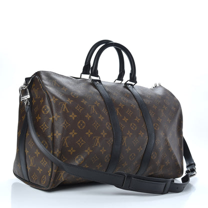 Louis Vuitton Monogram Macassar Keepall Bandouliere 45 2 of 7