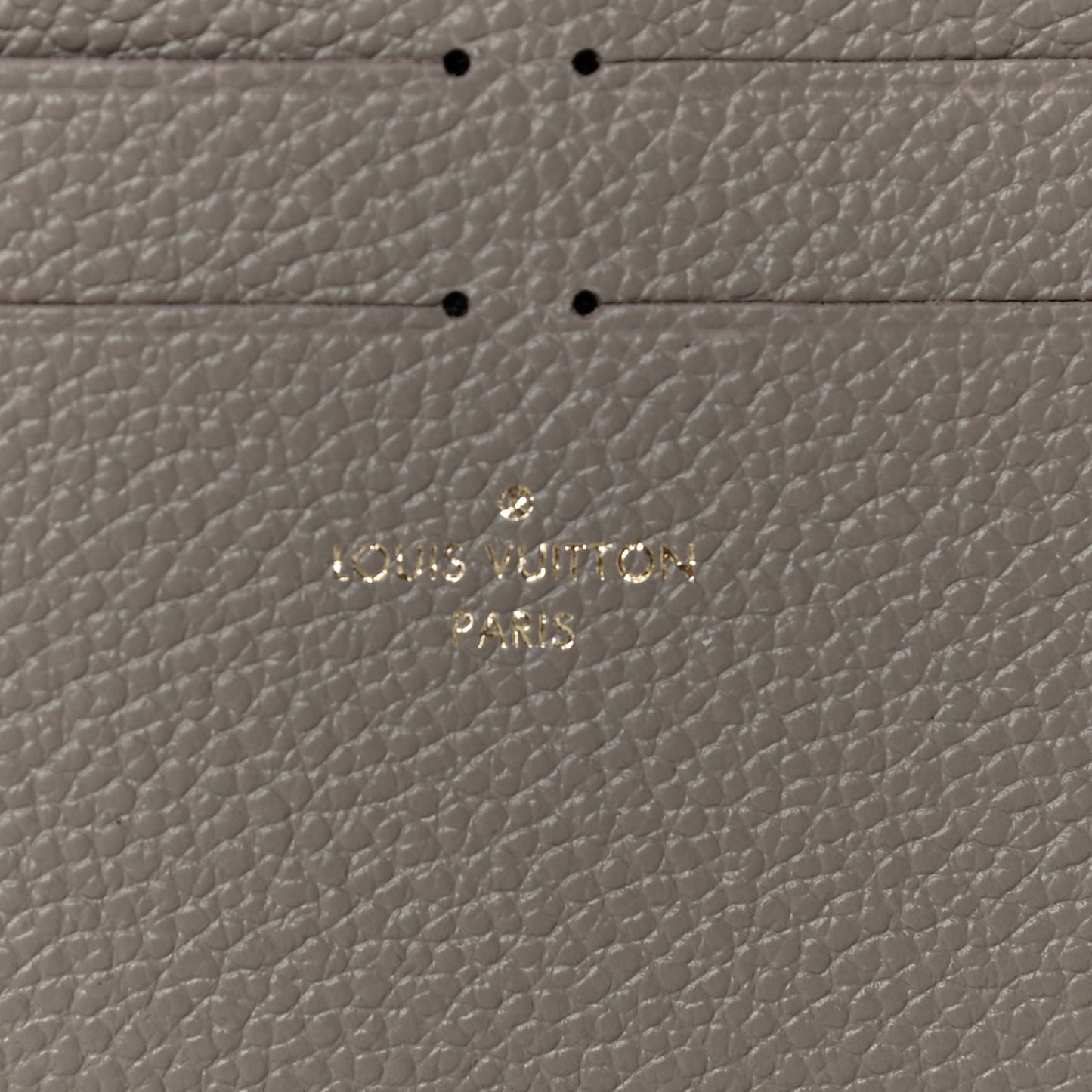 Calfskin Felicie Chain Wallet Card Holder Insert Tourterelle