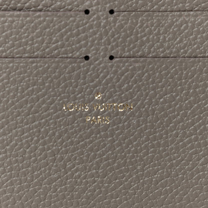 Louis Vuitton Calfskin Felicie Chain Wallet Card Holder Insert Tourterelle 6 of 9