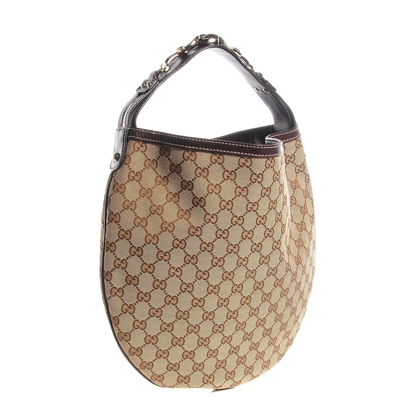 Monogram Medium Wave Hobo Dark Brown