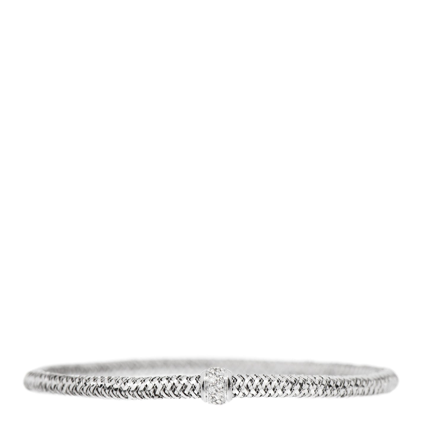 18K White Gold Diamond Narrow Primavera Bracelet
