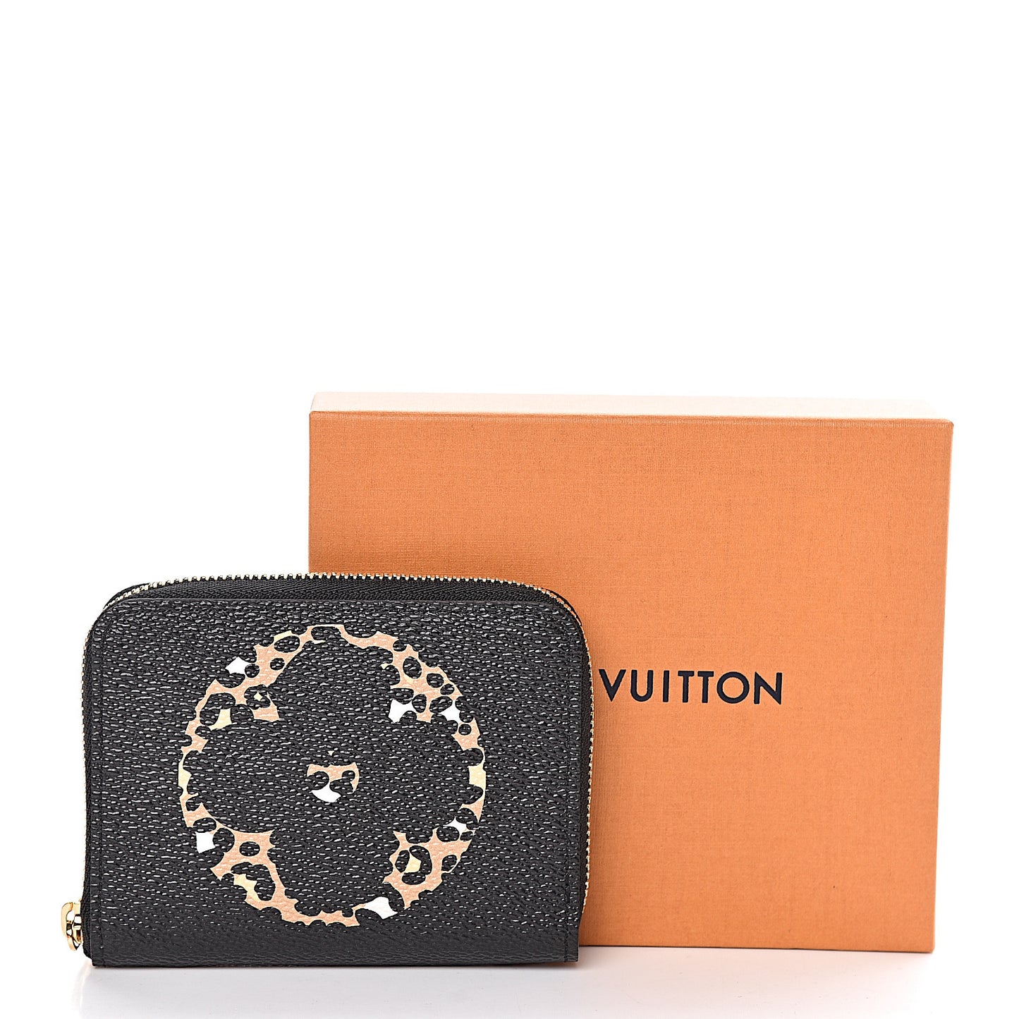 Monogram Giant Jungle Zippy Coin Purse Black