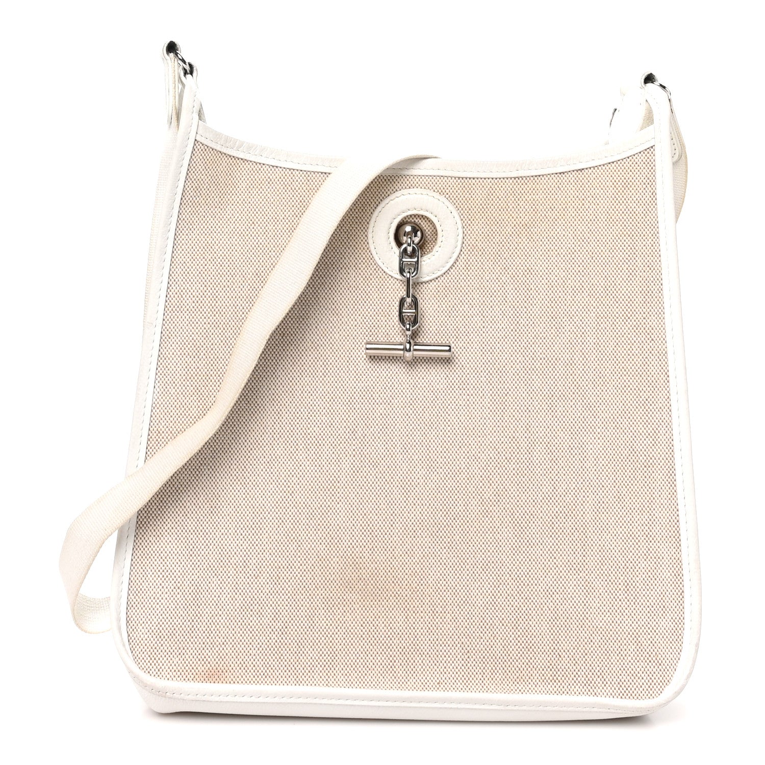 Hermes Toile H Ardennes Vespa PM White 1 of 11