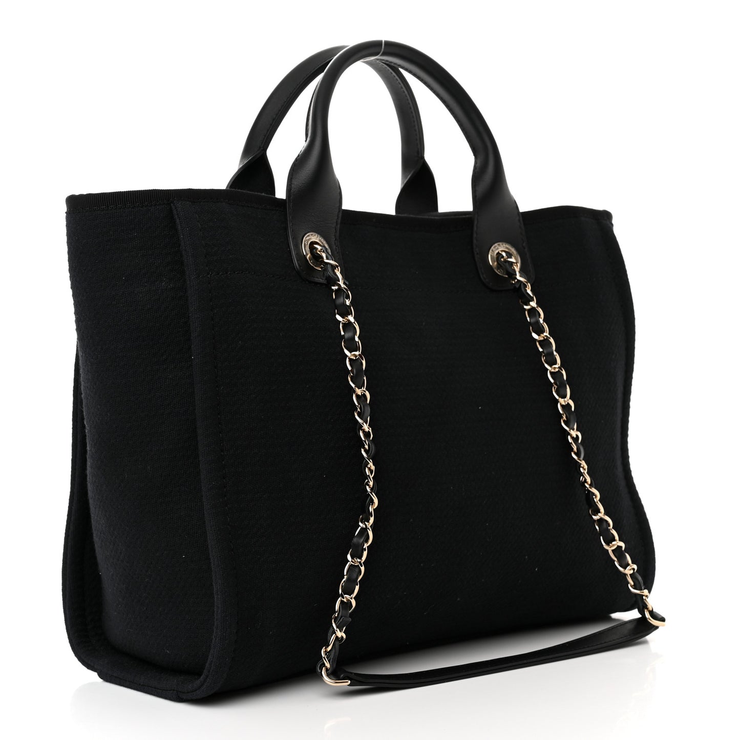 Mixed Fibers Small Deauville Tote Black