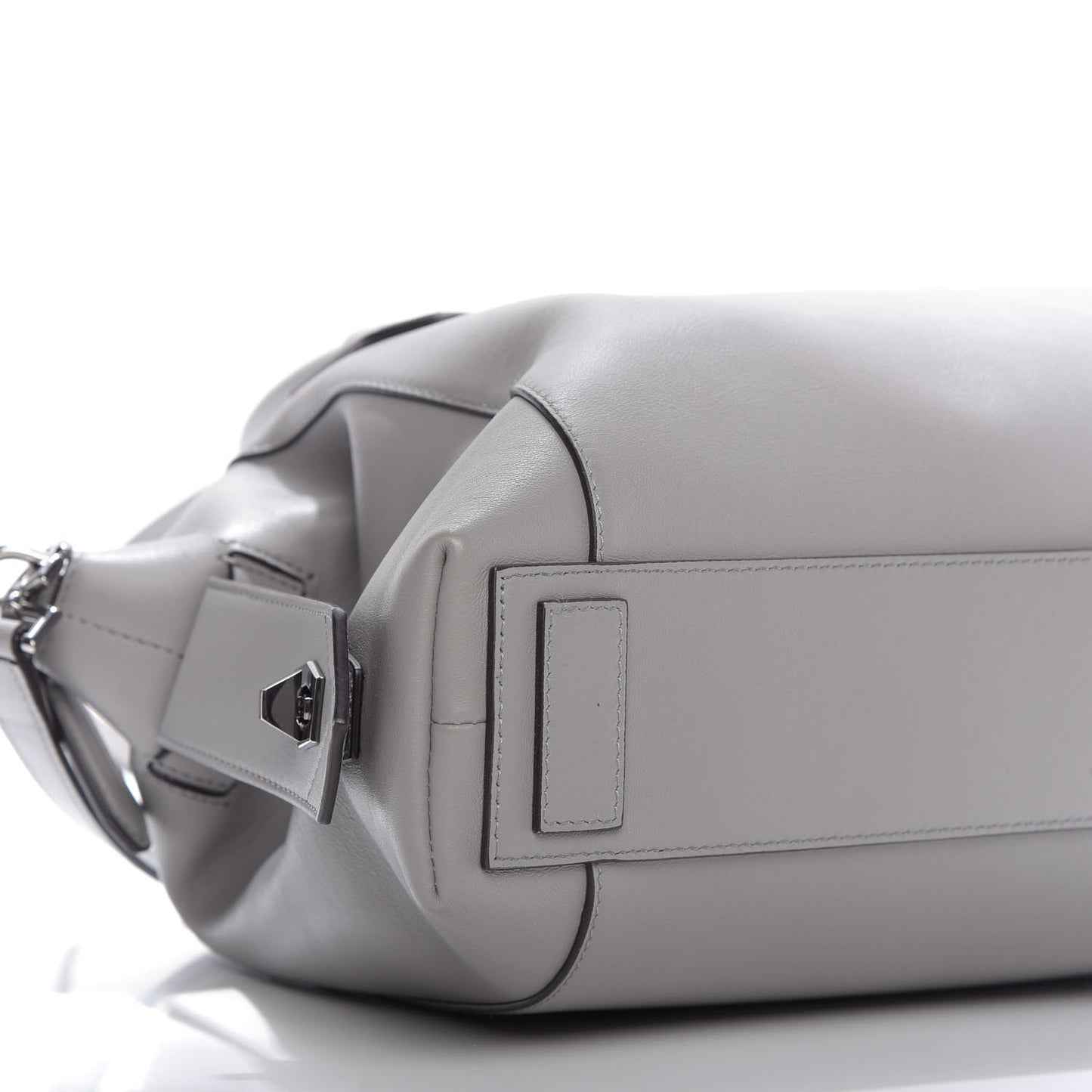 Soft Calfskin Small Antigona Pearl Grey