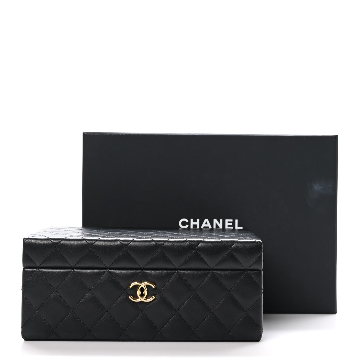 Lambskin Small Jewelry Box Black